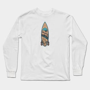 surfboard art, surfing surfer vibes, v24 Long Sleeve T-Shirt